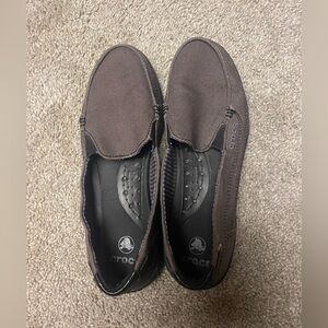 CROCS Brown Slip-On Loafers
